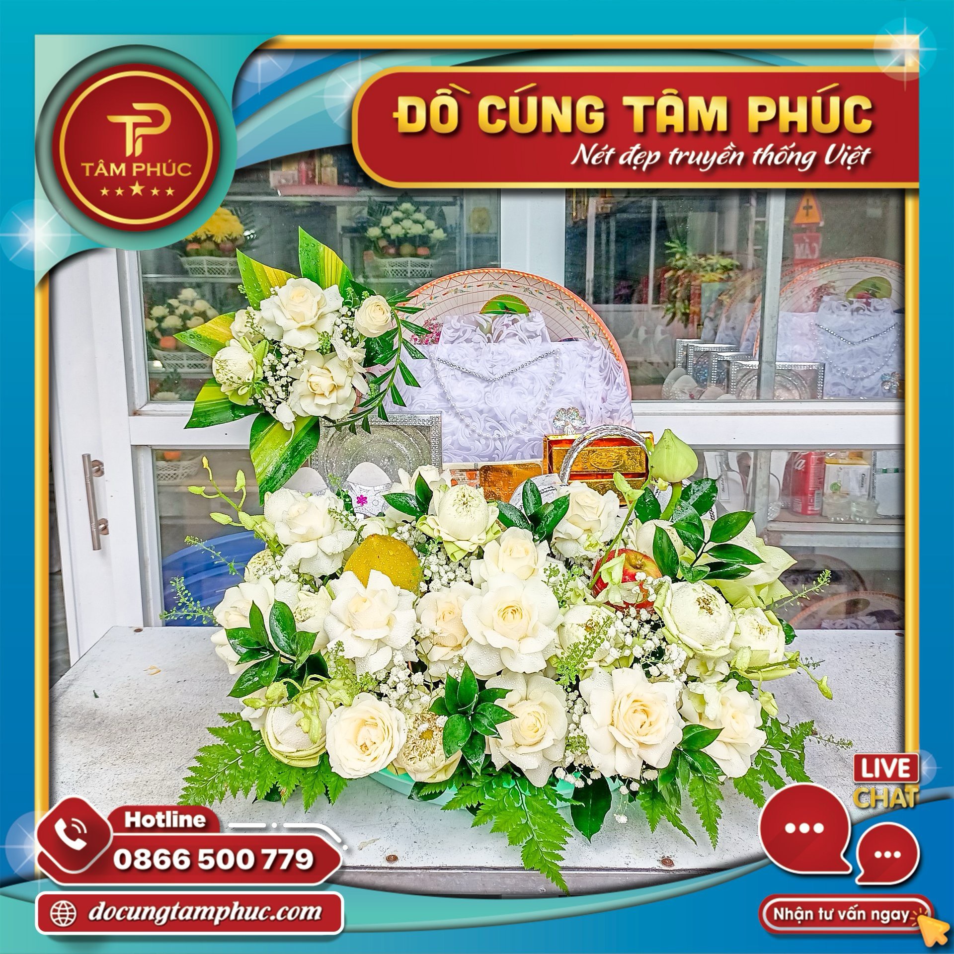 Mâm cúng Cô Sáu và các Chiến sĩ Côn Đảo.