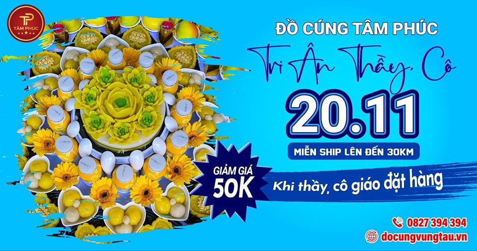 Dịch Vụ Mâm Cúng Tâm Phúc Khuyến Mãi Ngày 11.11