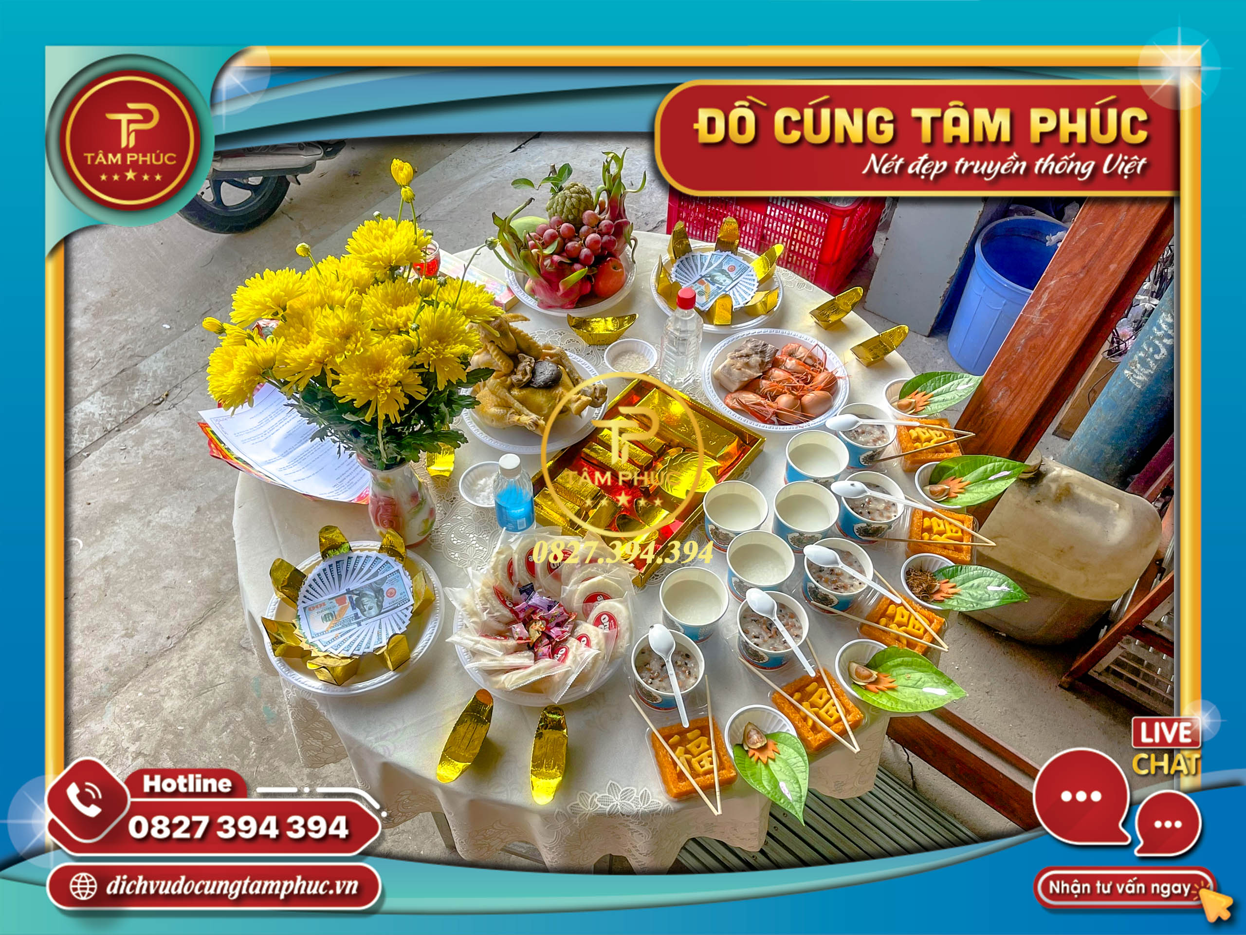 Mâm cúng Động Thổ trọn gói tại Cần Thơ.