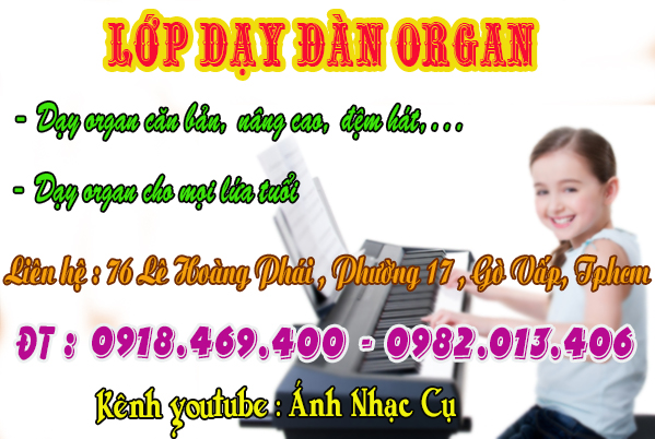 Lớp dạy đàn organ cho mọi lứa tuổi tại gò vấp