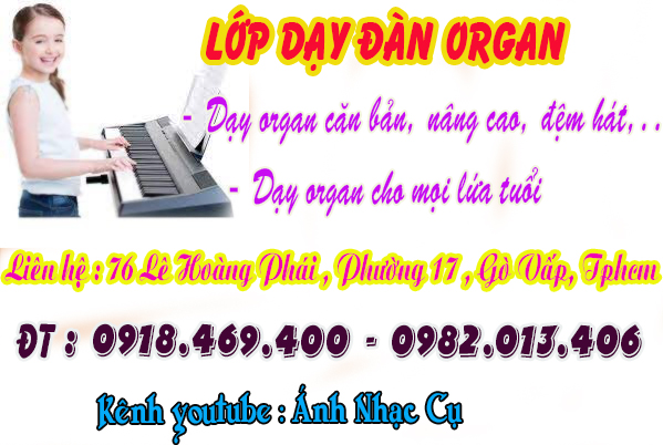 Lớp dạy đàn organ cho mọi lứa tuổi tại gò vấp