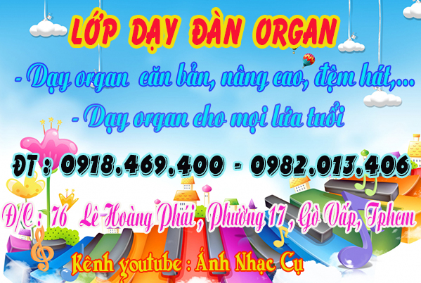 Lớp dạy đàn organ cho mọi lứa tuổi tại gò vấp