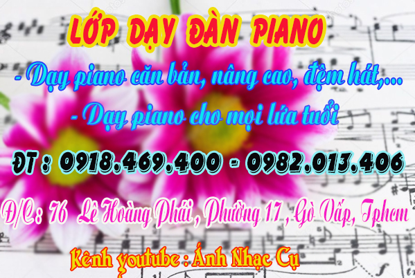 Địa chỉ chỗ dạy đàn piano tại gò vấp, tphcm, sài gòn