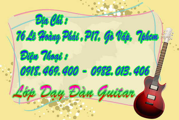 Lớp học đàn guitar uy tín chất lượng tại gò vấp