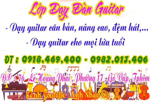 Lớp học đàn guitar uy tín chất lượng tại gò vấp