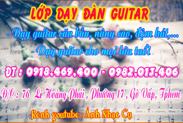 Lớp học đàn guitar uy tín chất lượng tại gò vấp