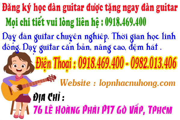 Lớp học đàn guitar uy tín chất lượng tại gò vấp