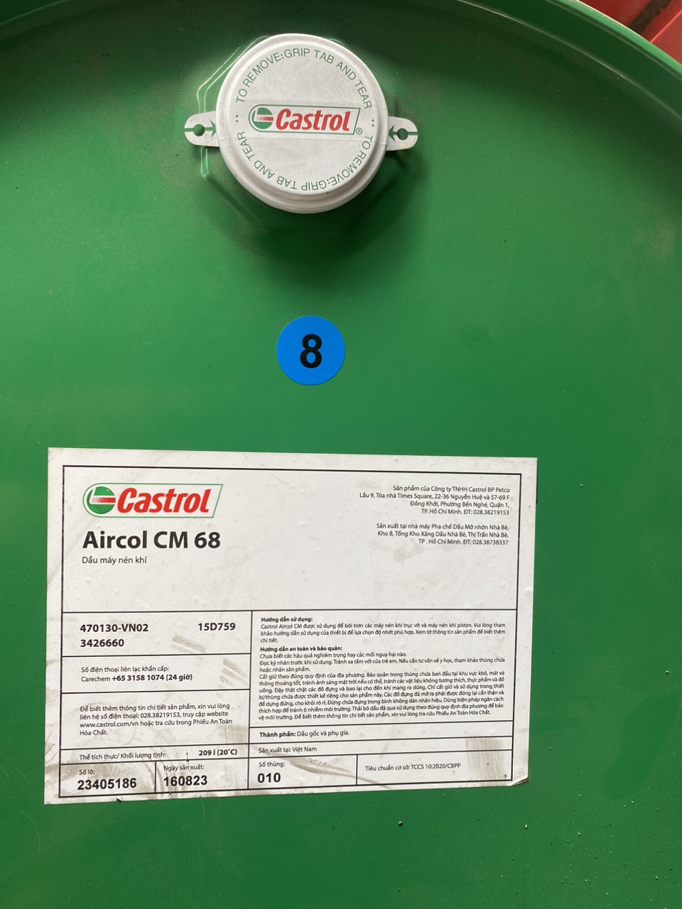 Mua dầu máy nén khí Castrol Aircol CM 68 - Dầu Nhớt Castrol chính hãng