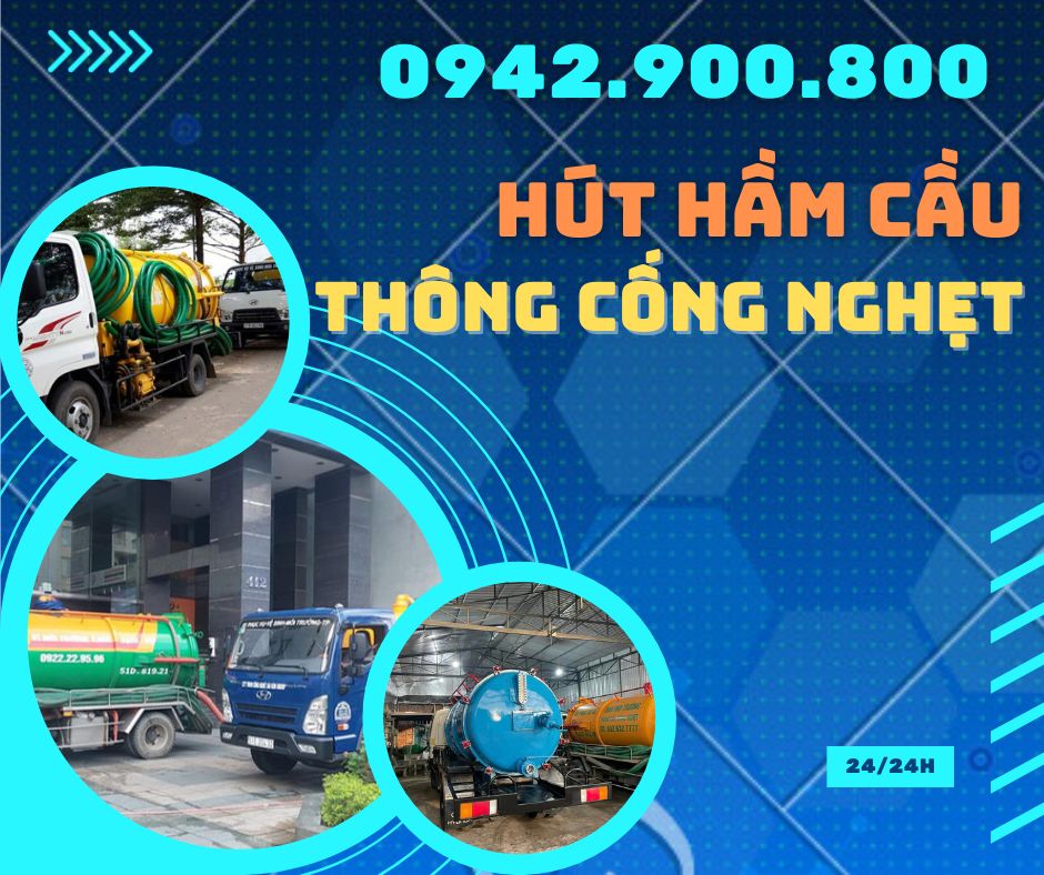 Thông cống nghẹt_Hút hầm cầu [{Thành Phát}]