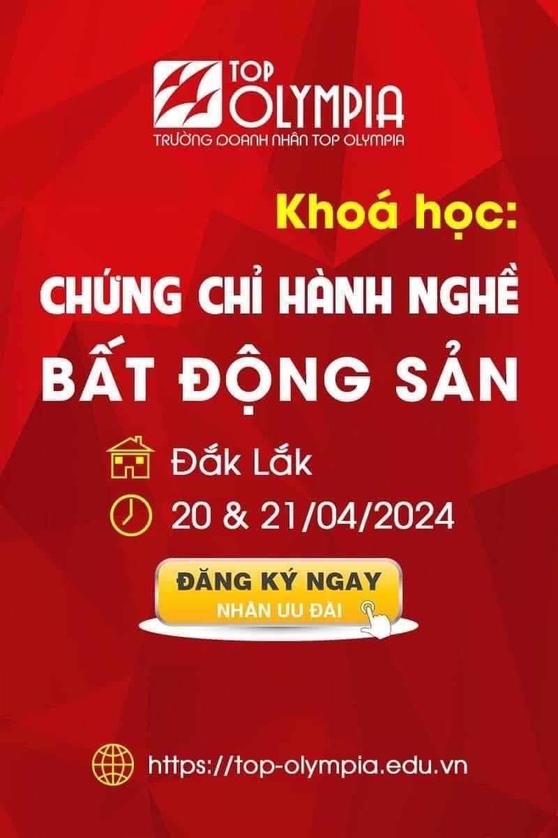 Đăng kí học và thi chứng chỉ hành nghề Bất động sản