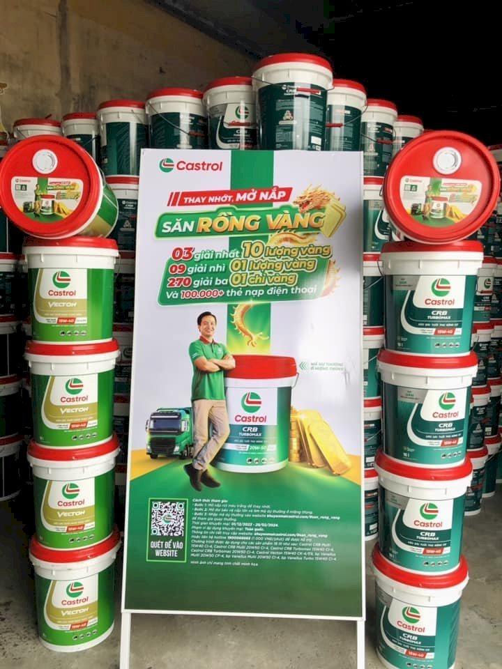 Bán Dầu động cơ Castrol CRB Turbomax 20W50 Ci4 chính hãng tại TPHCM.