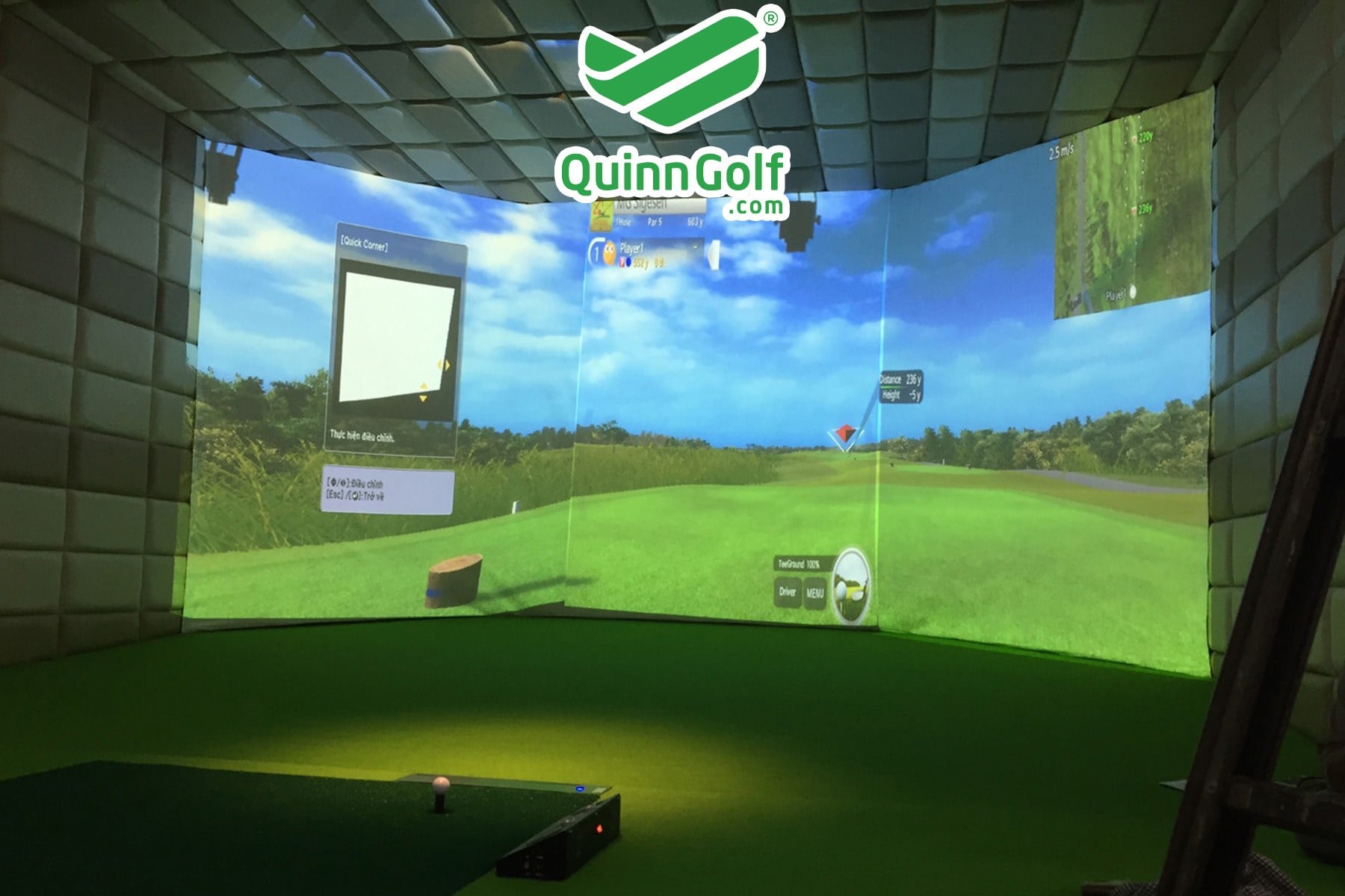 Thi công, lắp đặt trọn gói phòng Golf 3D trong nhà