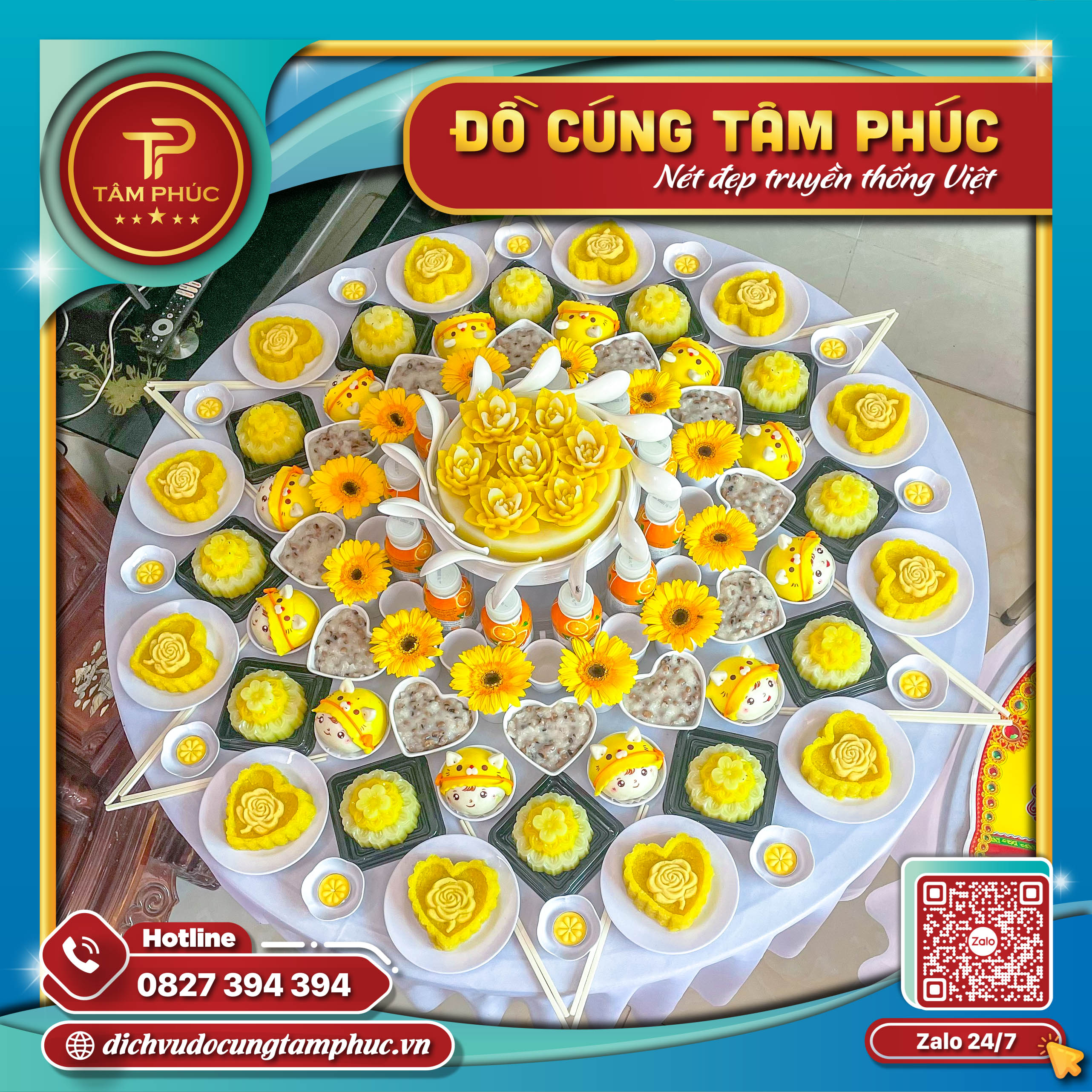 Dịch Vụ Mâm Cúng Đầy Tháng Cho Bé