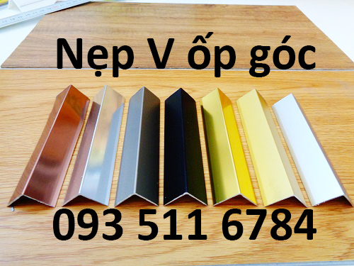 Nẹp góc nhôm Inox trang trí nẹp V nhôm rẻ Nẹp nhựa nội thất