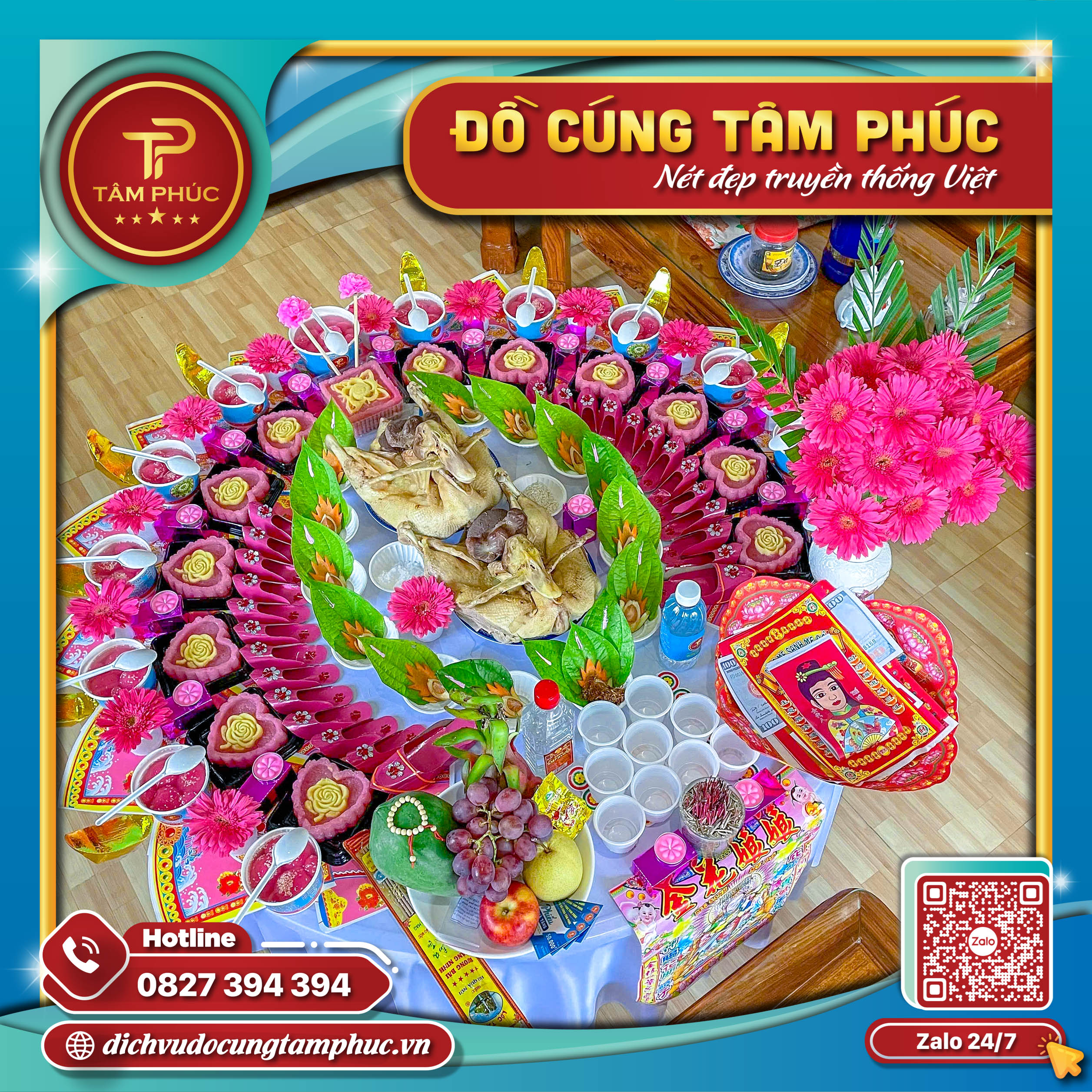 Ý nghĩa Thuyền hoa trong mâm cúng mụ cho bé.