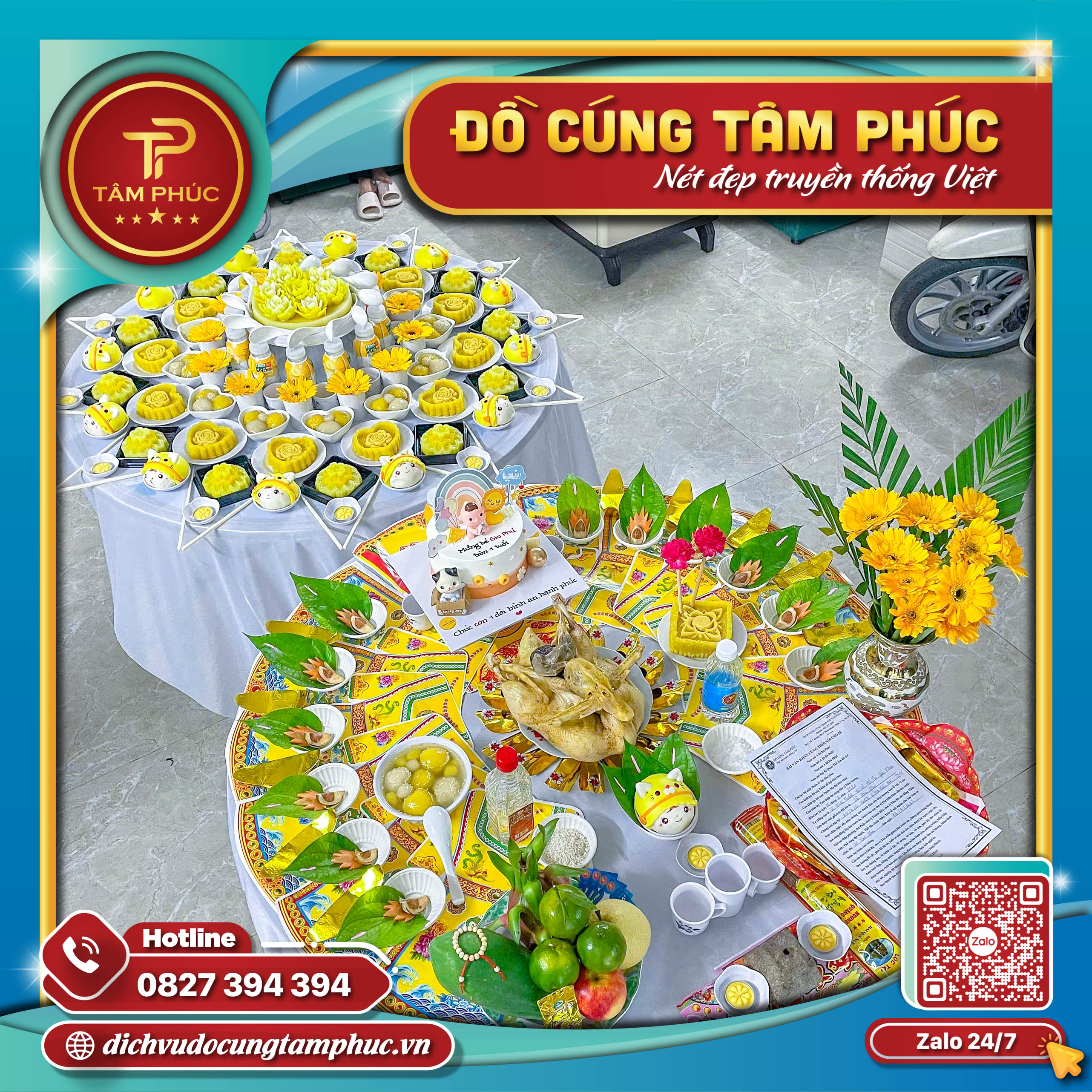 Dấu ấn đầu đời với mâm cúng đầy tháng ý nghĩa cho bé.