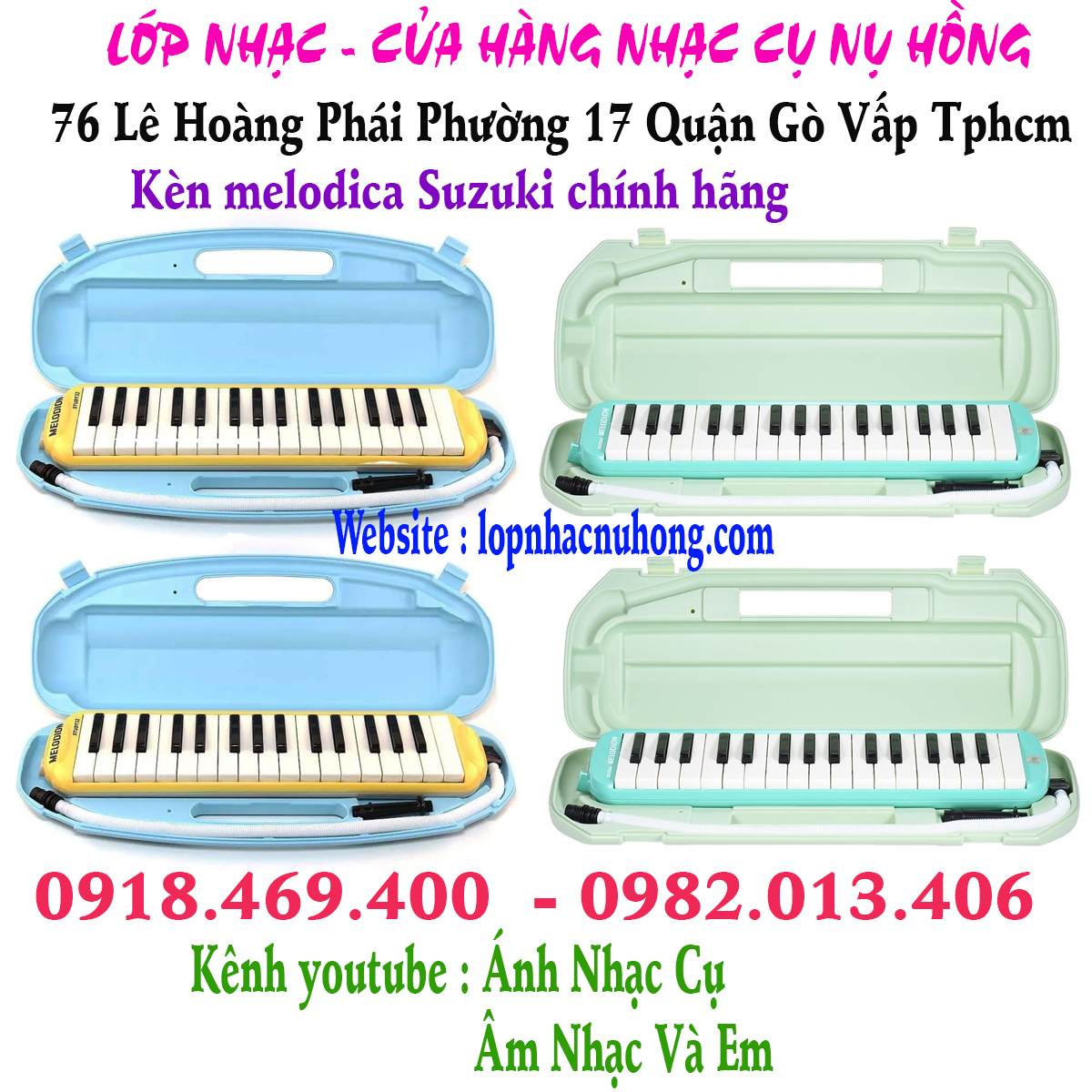 Địa chỉ Shop bán kèn melodica hiệu Suzuki, Yamaha tại gò vấp, tphcm