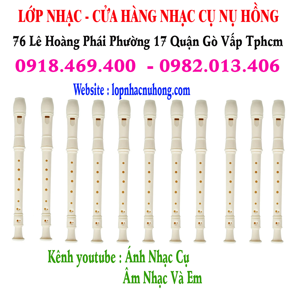 Địa điểm bán sáo recorder giá rẻ chỉ với 45k / 1 cây tại gò vấp, tphcm