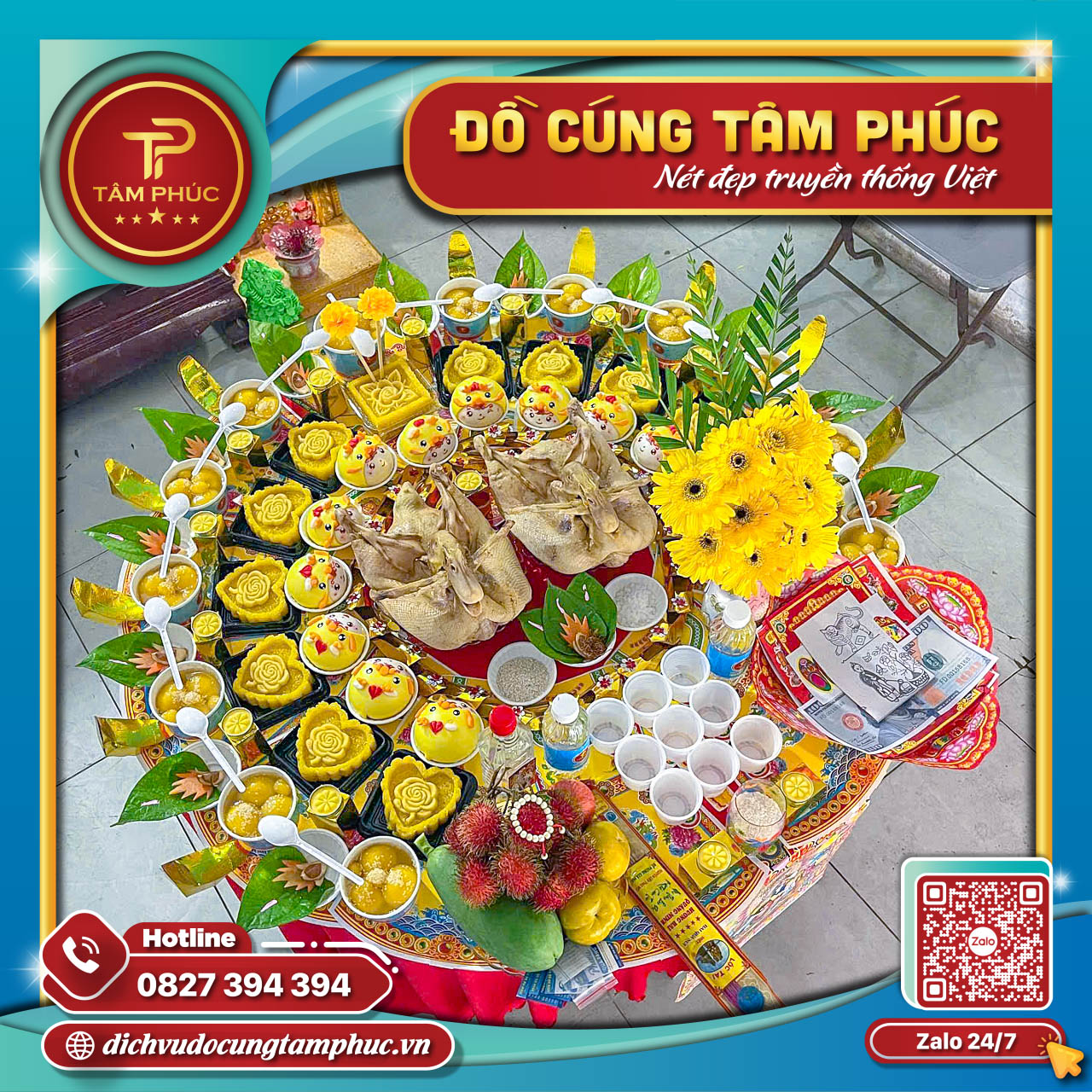 Dịch Vụ Mâm Cúng Trọn Gói Tâm Phúc Cần Thơ