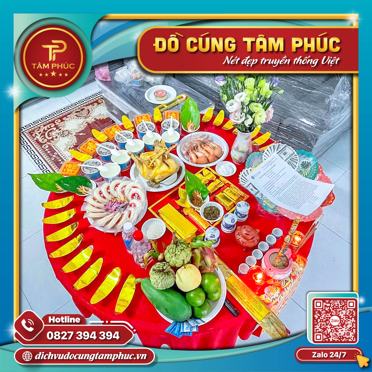 Dịch Vụ Mâm Cúng Trọn Gói Tâm Phúc Cần Thơ