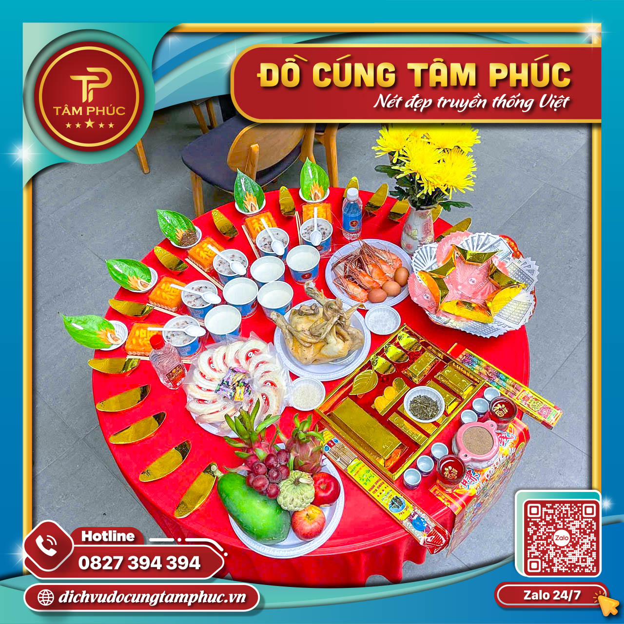 Dịch Vụ Mâm Cúng Trọn Gói Tâm Phúc Cần Thơ