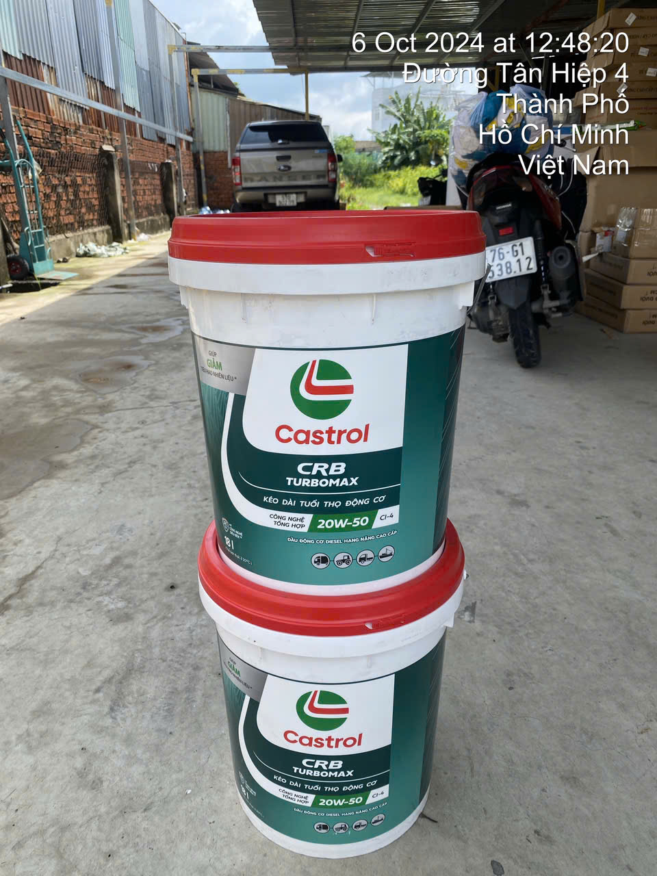 Nhớt Castrol CRB Turbomax 20W-50 CI-4 chính hãng, Giá Tốt tại TPHCM.