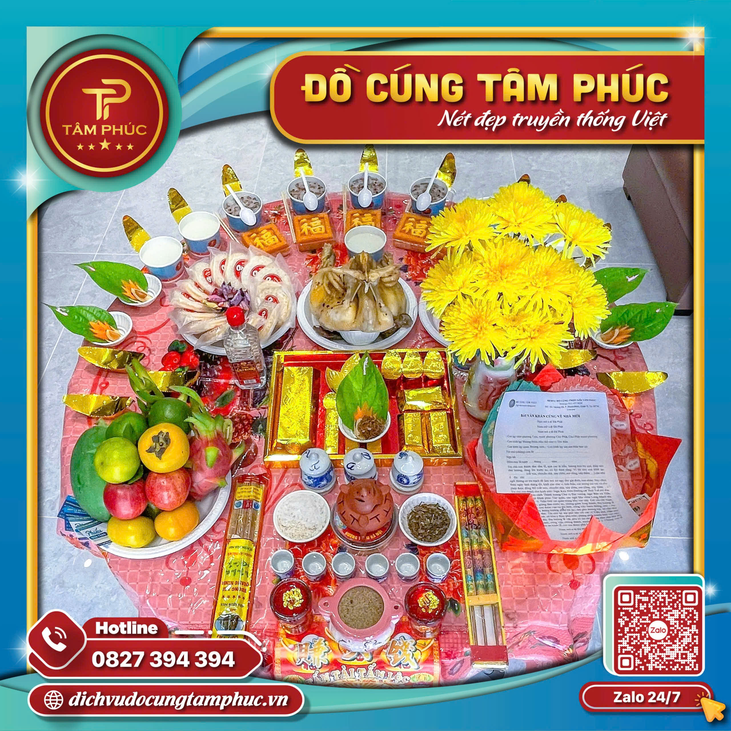 Mâm Cúng Nhập Trạch Cần Thơ