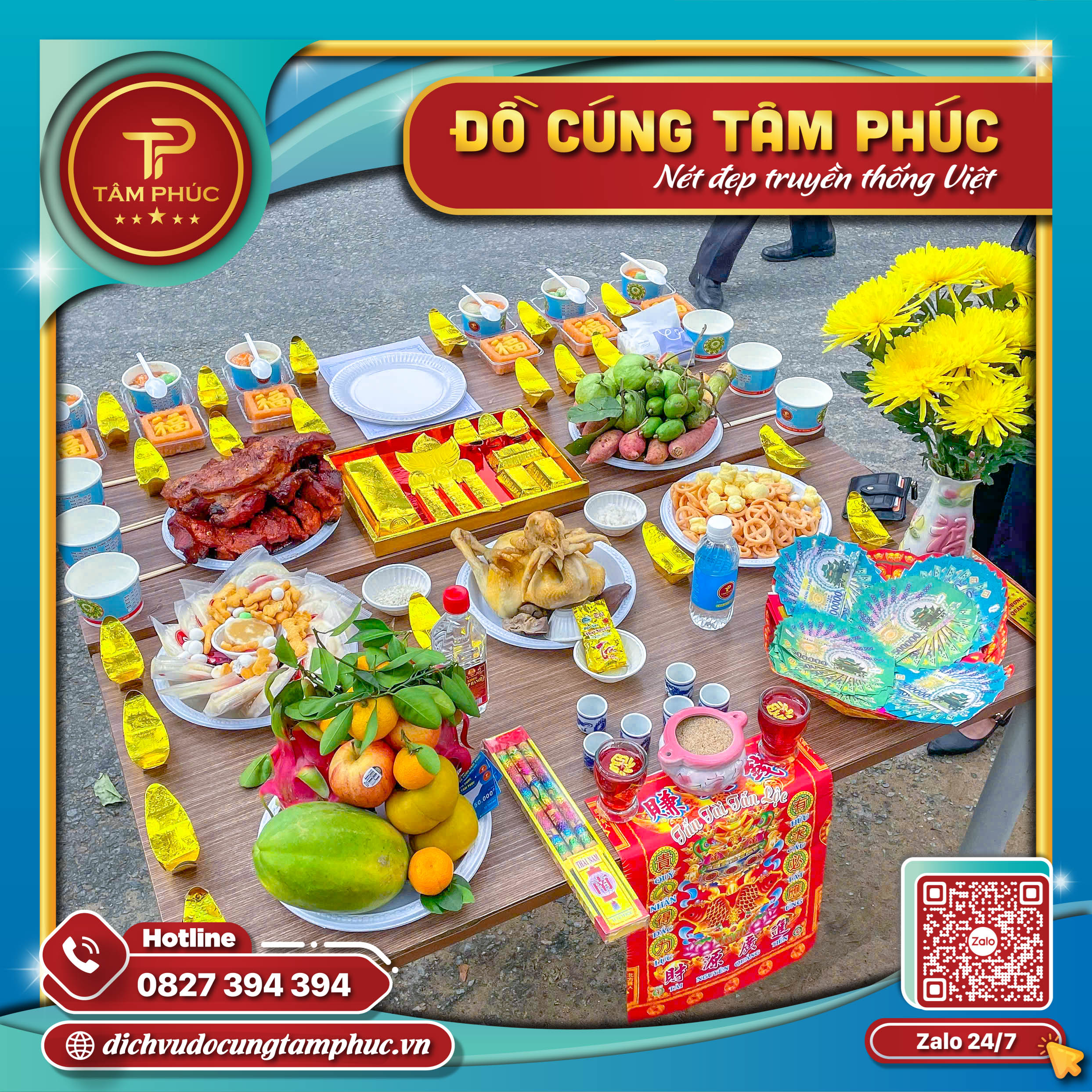 Mâm cúng cô hồn mang lại bình an cho gia chủ.