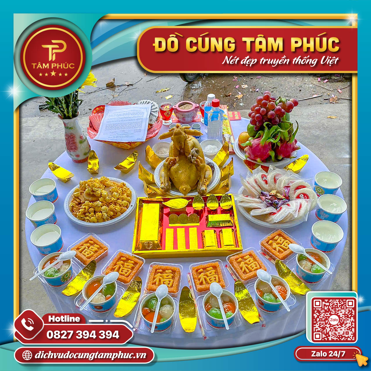 Mâm cúng cô hồn mang lại bình an cho gia chủ.
