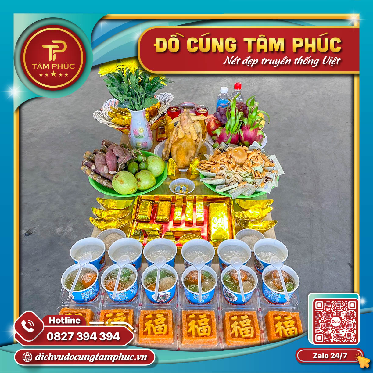 Mâm cúng cô hồn mang lại bình an cho gia chủ.