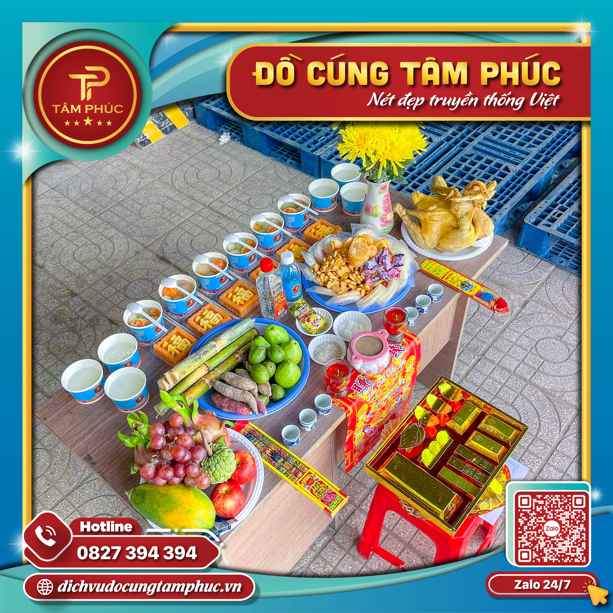 Mâm cúng cô hồn mang lại bình an cho gia chủ.