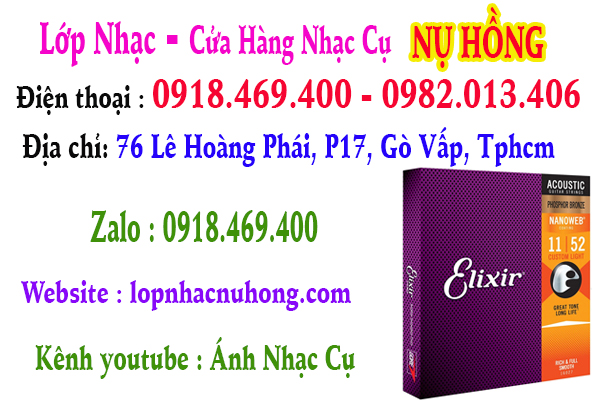 Nhận thay dây đàn guitar thùng lấy liền tại gò vấp