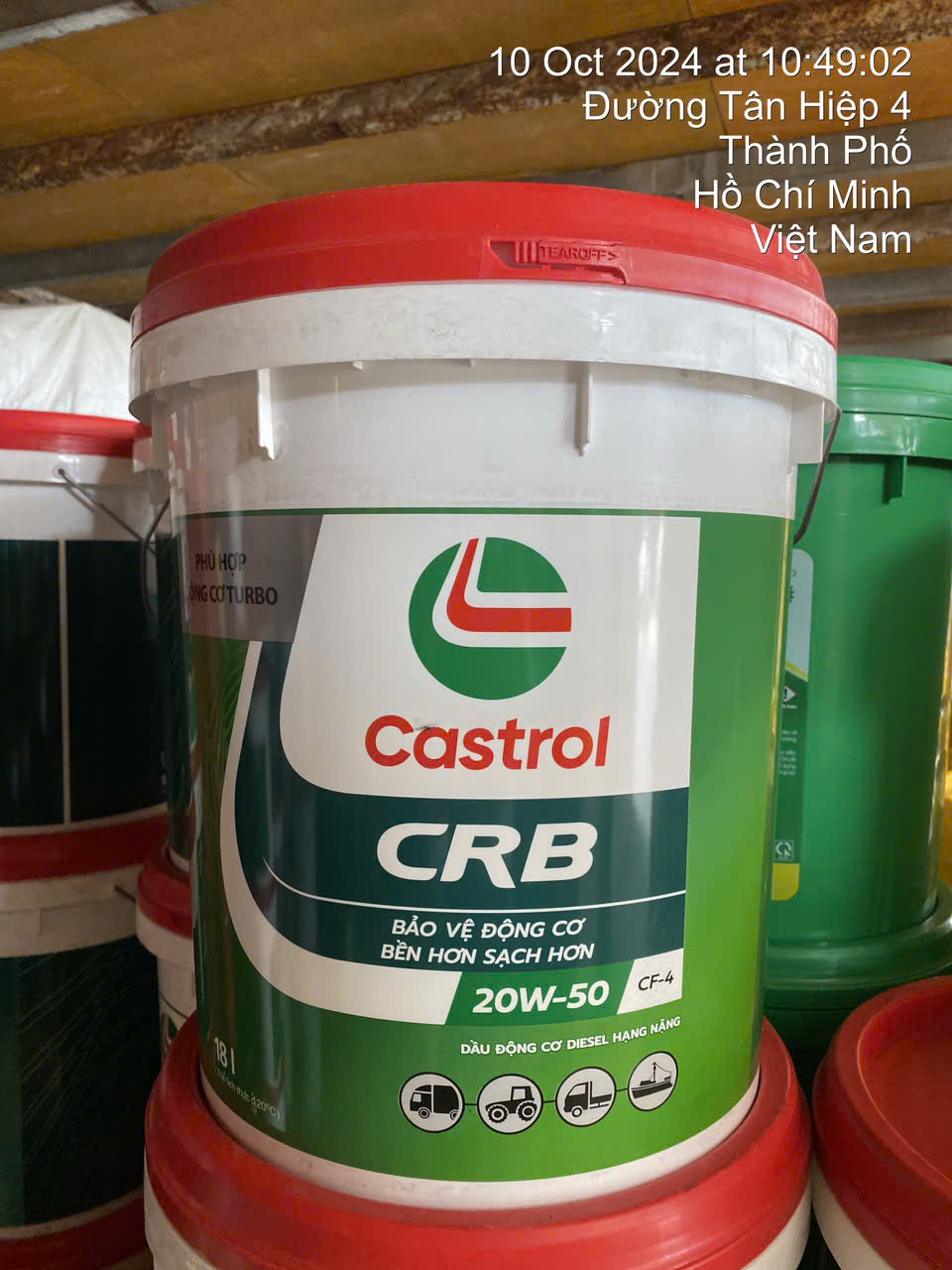 Dầu động cơ Castrol CRB 20w50 CF-4 chính hãng, Giá Tốt tại TPHCM.