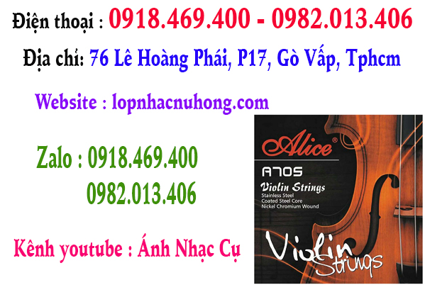 Chuyên thay dây đàn violin tại gò vấp, tphcm, sài gòn