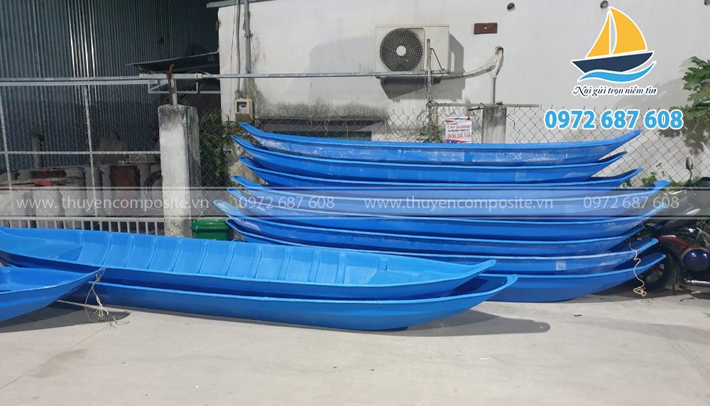 Xuồng câu composite cho 2-4 người, xuồng tam bản, xuồng ba lá composit