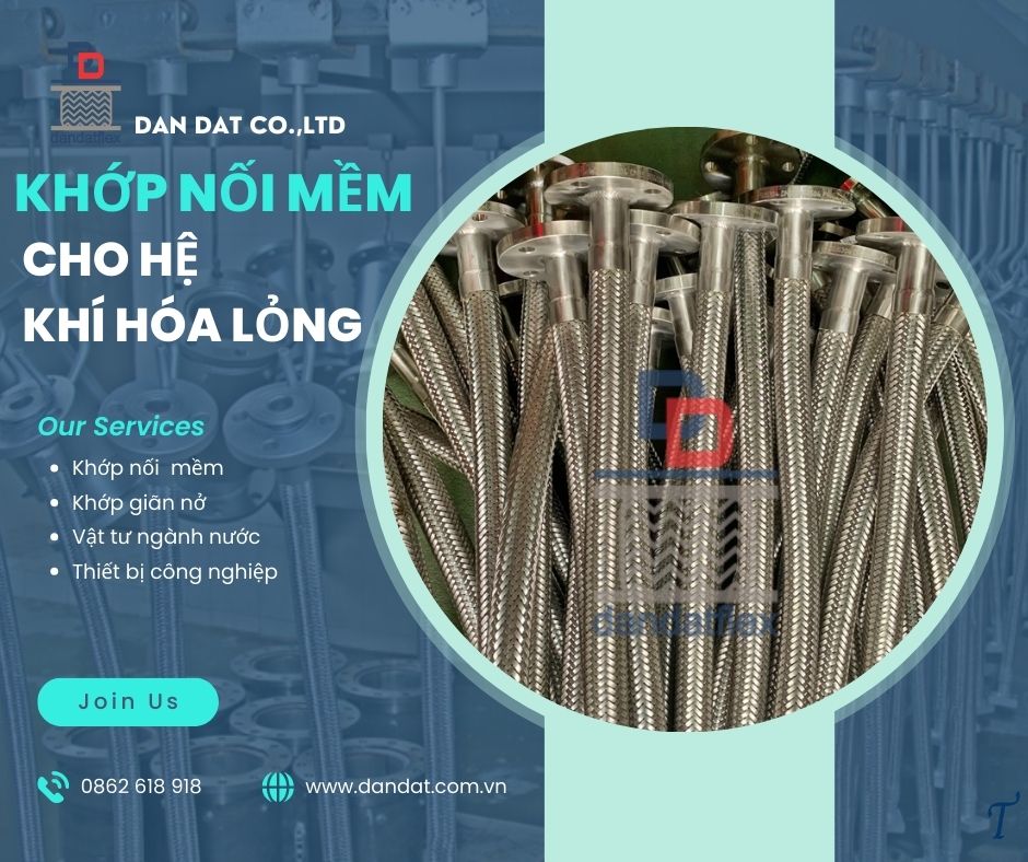 Cung cấp khớp nối kim loại, khớp nối mềm inox, khớp nối kim loại 304