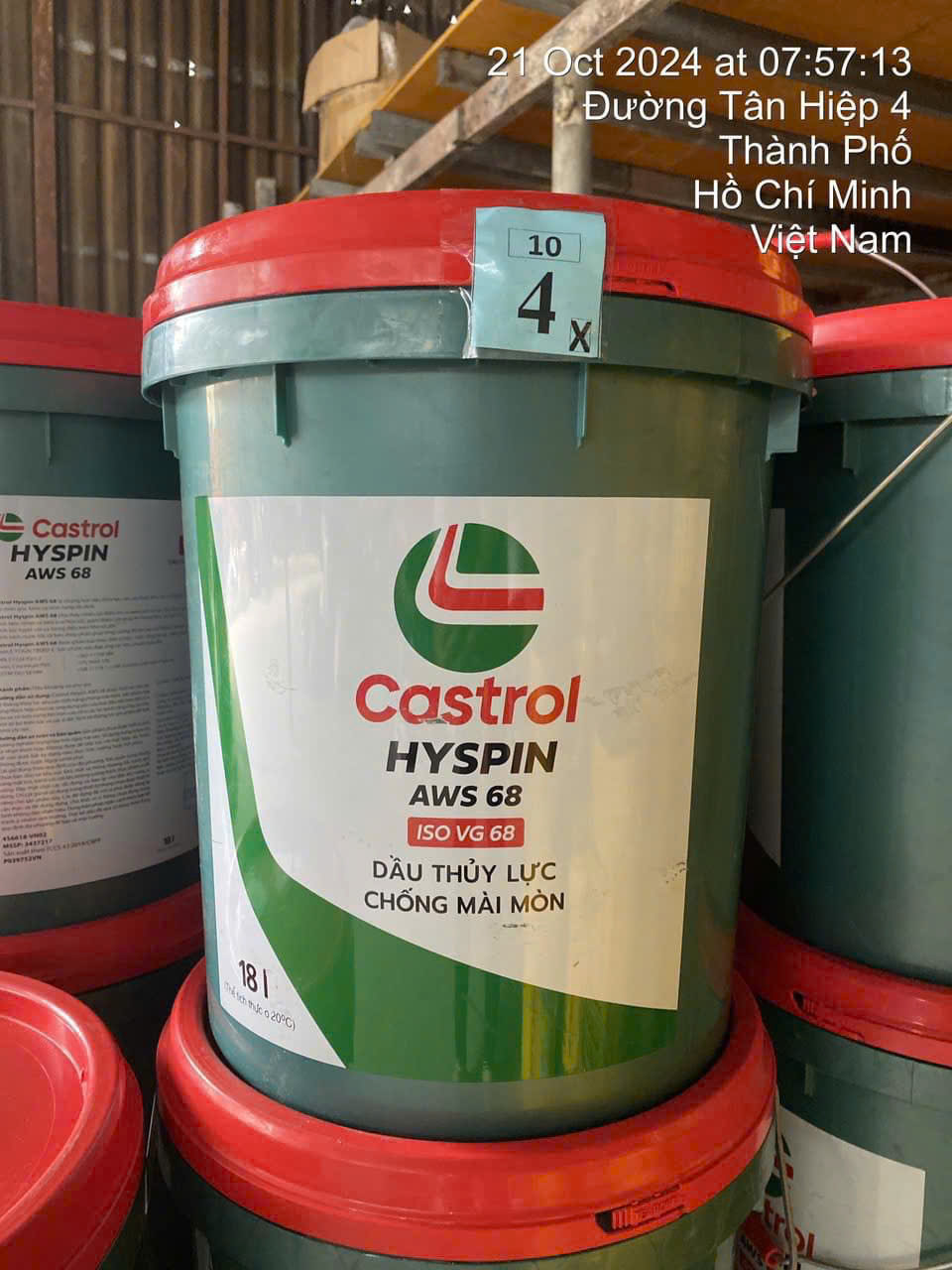 Dầu thủy lực Castrol Hyspin AWS 68 chính hãng, Giá Tốt.