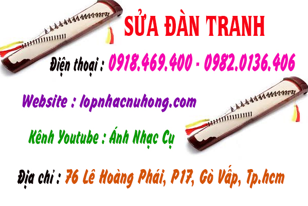 Địa chỉ sửa đàn tranh tại gò vấp, tphcm, sài gòn