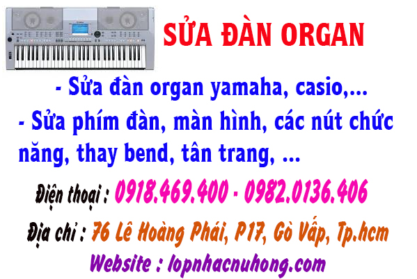 Chuyên sửa đàn organ, thay màn hình đàn organ tại gò vấp, tphcm