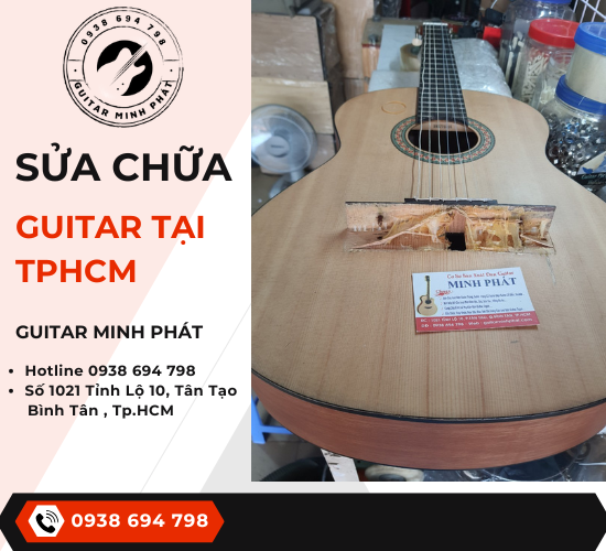 Sửa đàn guitar, gắn eq guitar tại Tphcm