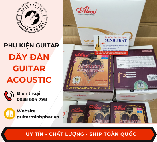 Mua dây đàn guitar Acoustic giá rẻ quận Bình Tân Tphcm