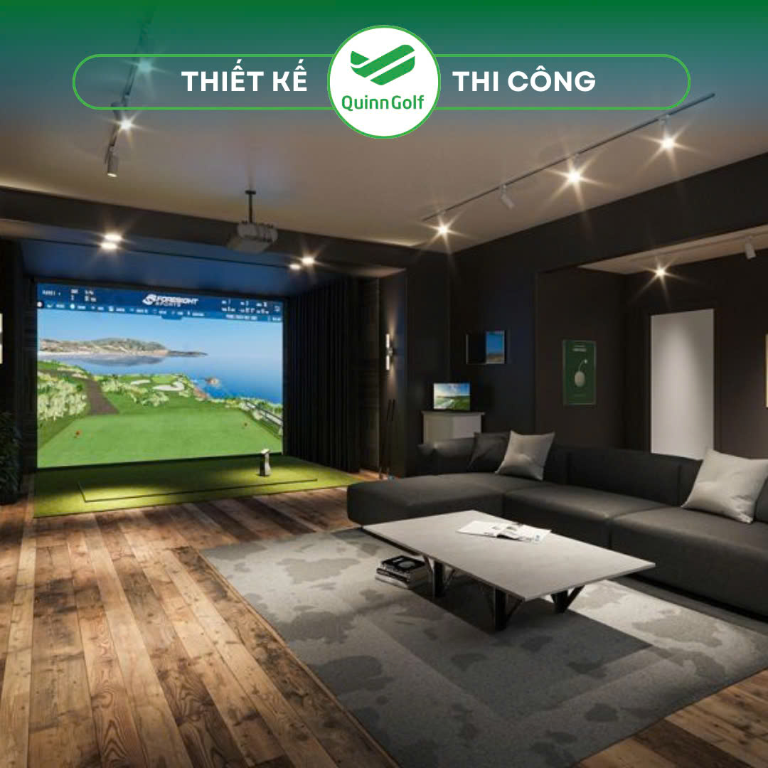 Quinn Golf - Thiết kế và Thi công phòng Golf 3D