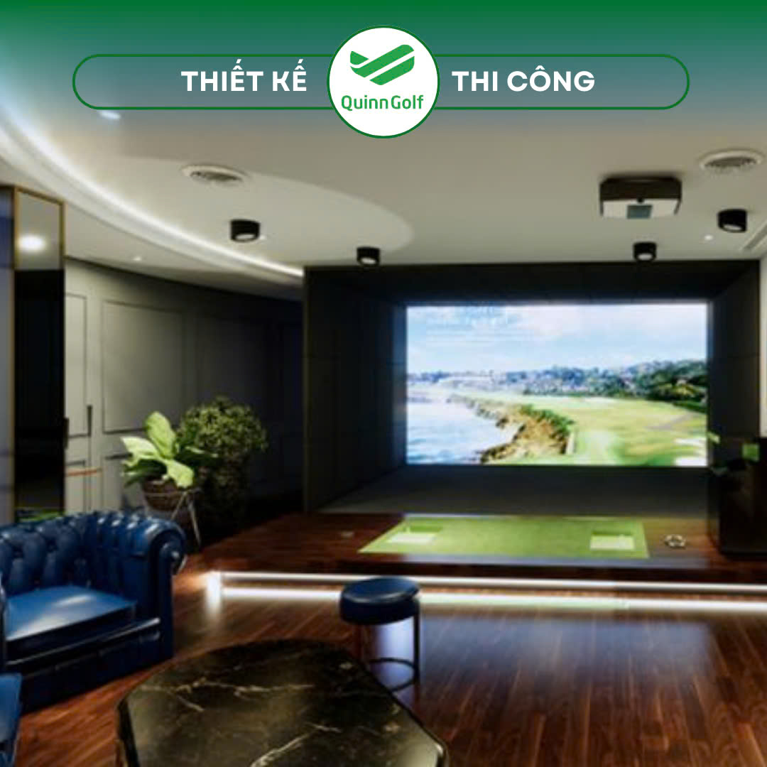 Quinn Golf - Thiết kế và Thi công phòng Golf 3D