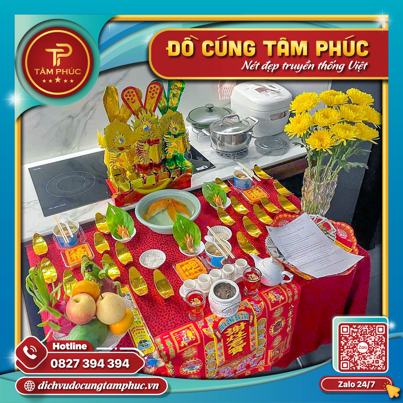 Hướng Dãn Chuẩn Bị Lễ Vật Trên Mâm Cúng Ông Táo