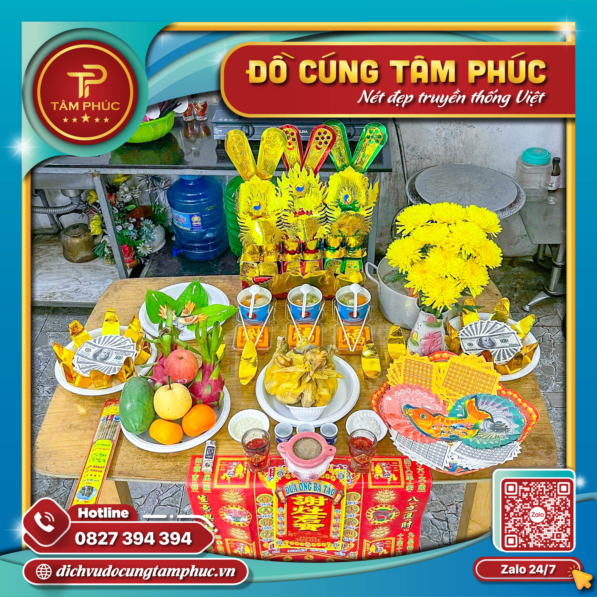 Hướng Dãn Chuẩn Bị Lễ Vật Trên Mâm Cúng Ông Táo