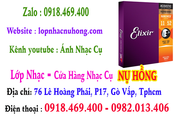 Chuyên thay dây đàn guitar chính hãng của Mỹ tại gò vấp, tphcm