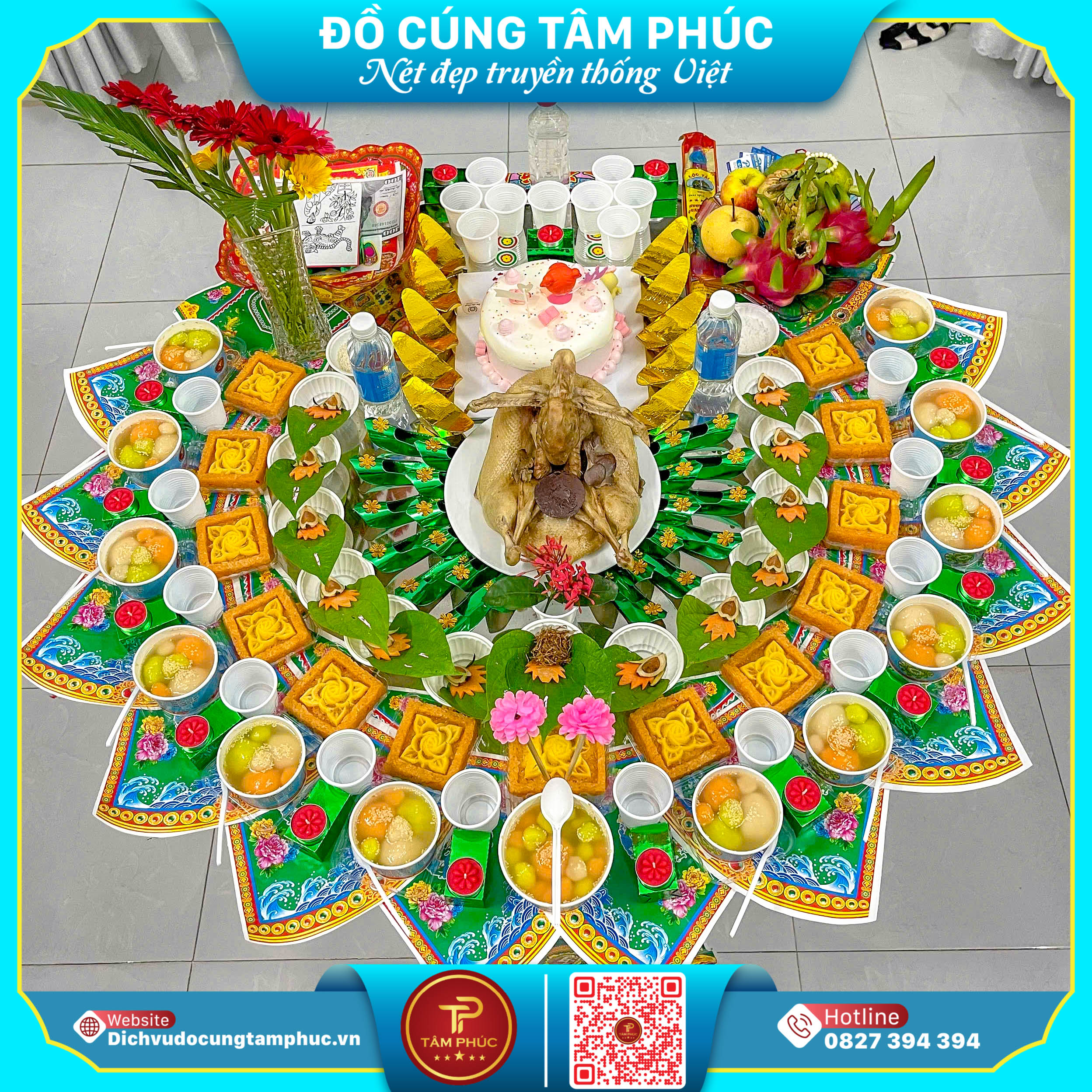 Mâm cúng đầy tháng trọn gói, đầy đủ cho bé yêu tại Cần Thơ.