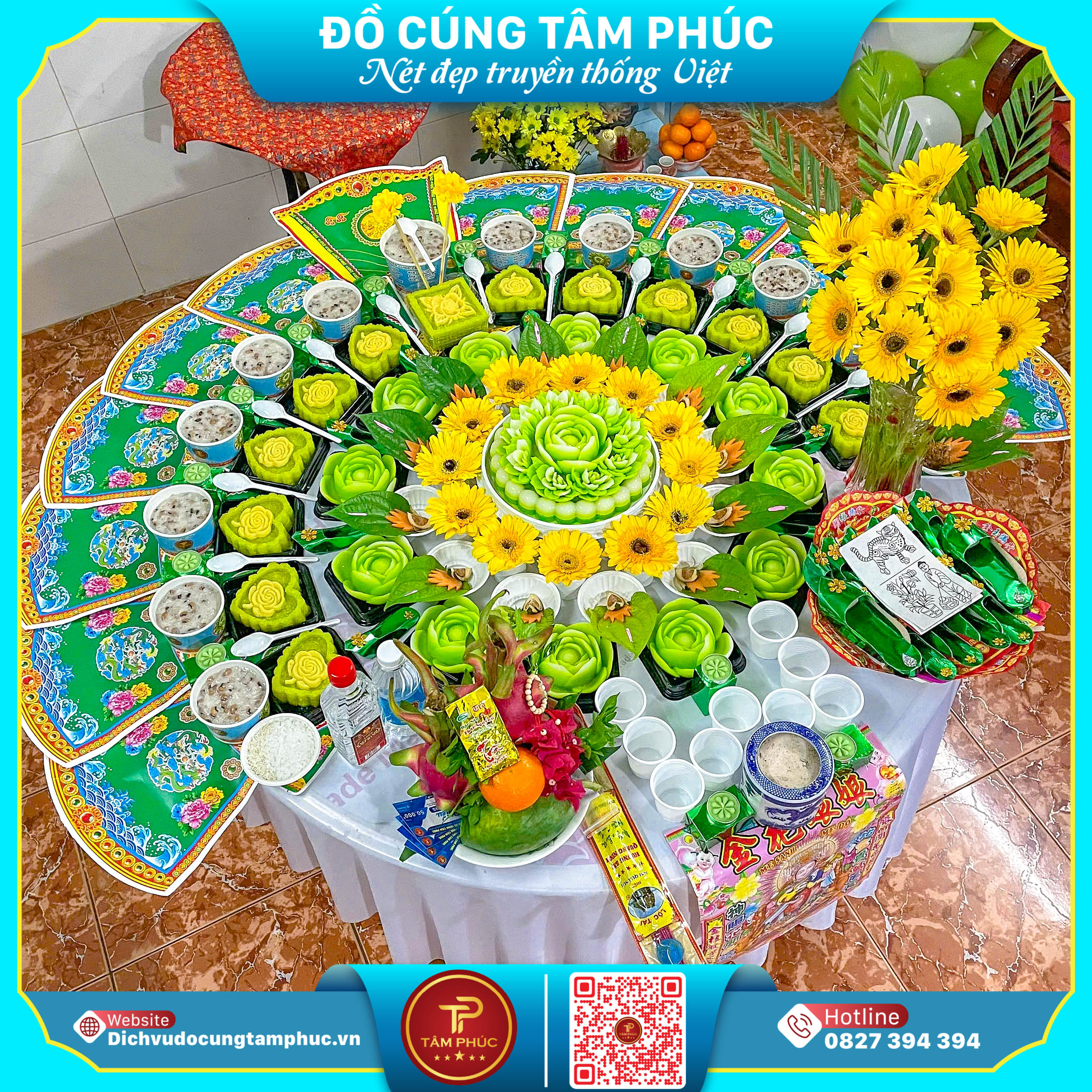 Mâm cúng đầy tháng trọn gói, đầy đủ cho bé yêu tại Cần Thơ.