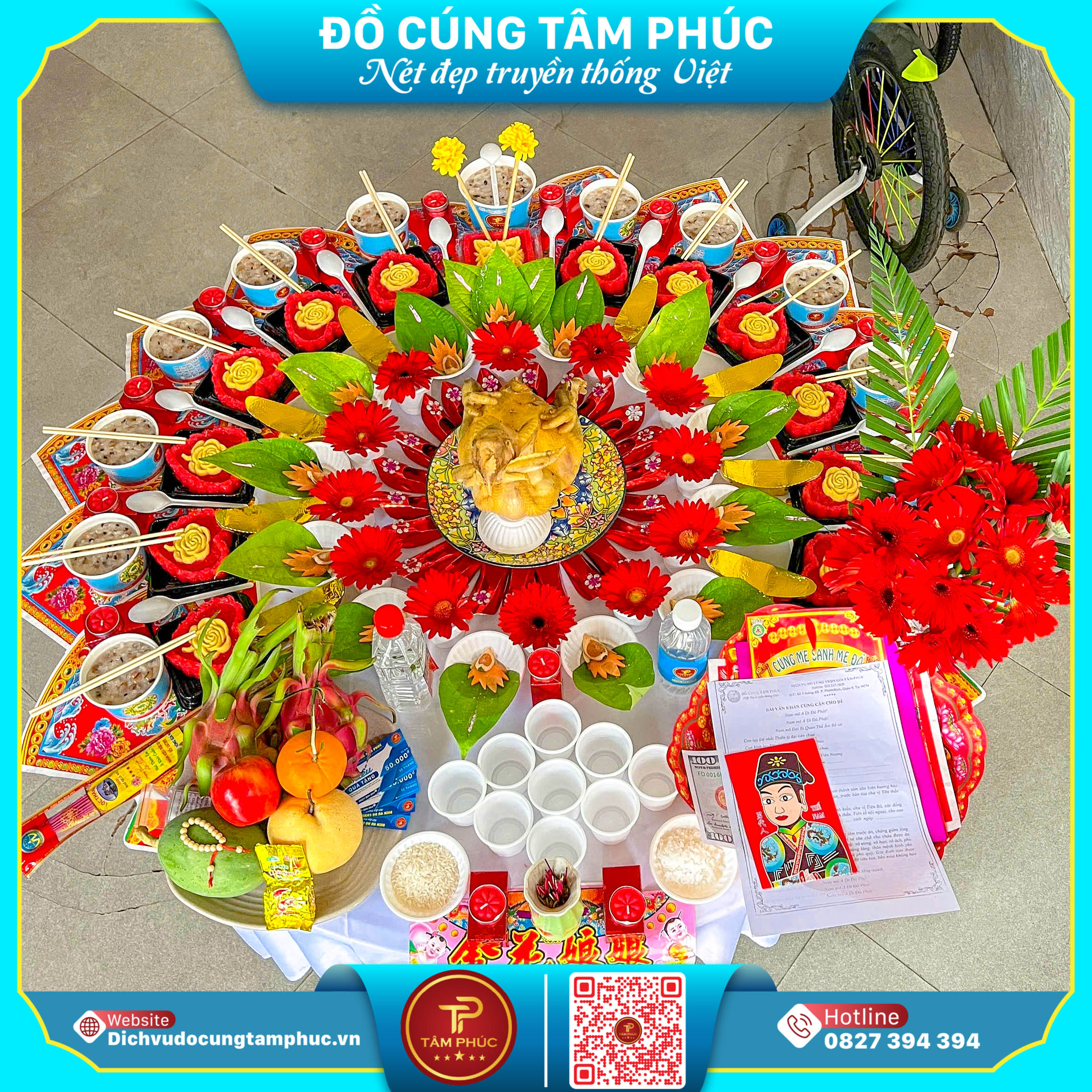 Mâm cúng đầy tháng trọn gói, đầy đủ cho bé yêu tại Cần Thơ.
