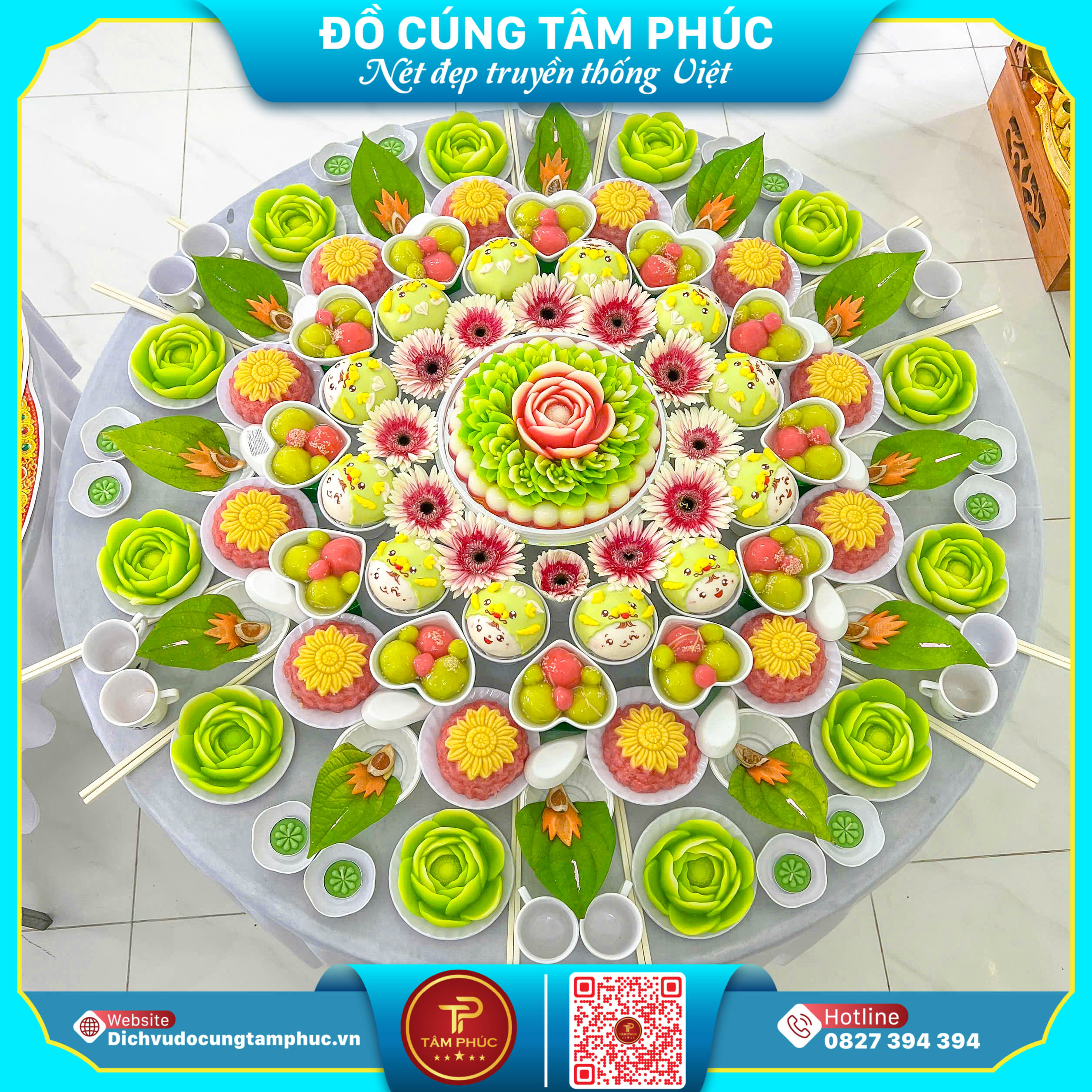 Mâm cúng đầy tháng trọn gói, đầy đủ cho bé yêu tại Cần Thơ.
